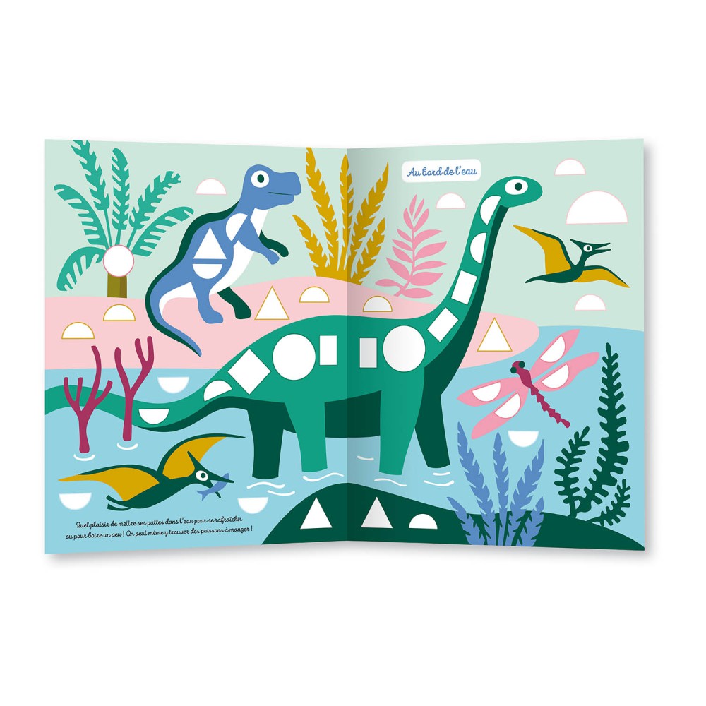 1000 gommettes formes - Dinosaures
