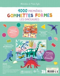 1000 gommettes formes - Dinosaures