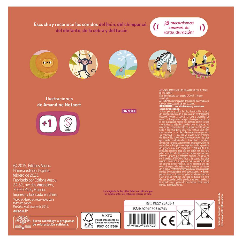 Mi Primer Libro De Imágenes Para Escuchar: Animales De La Jungla Y La Sabana