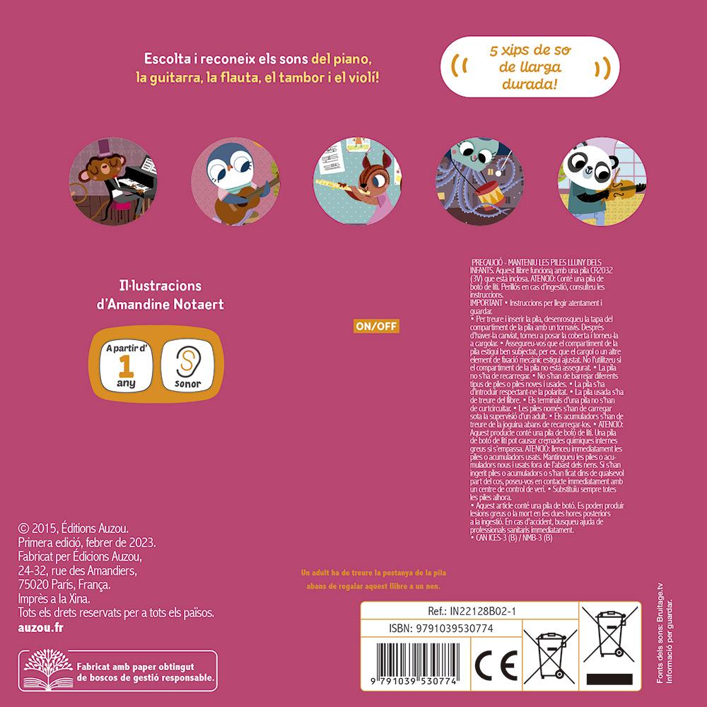 El Meu Primer Llibre D´imatges Per Escoltar: Instruments Musicals