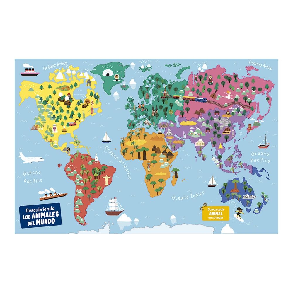 Descubriendo Los Animales Del Mundo: Tablero Magnético