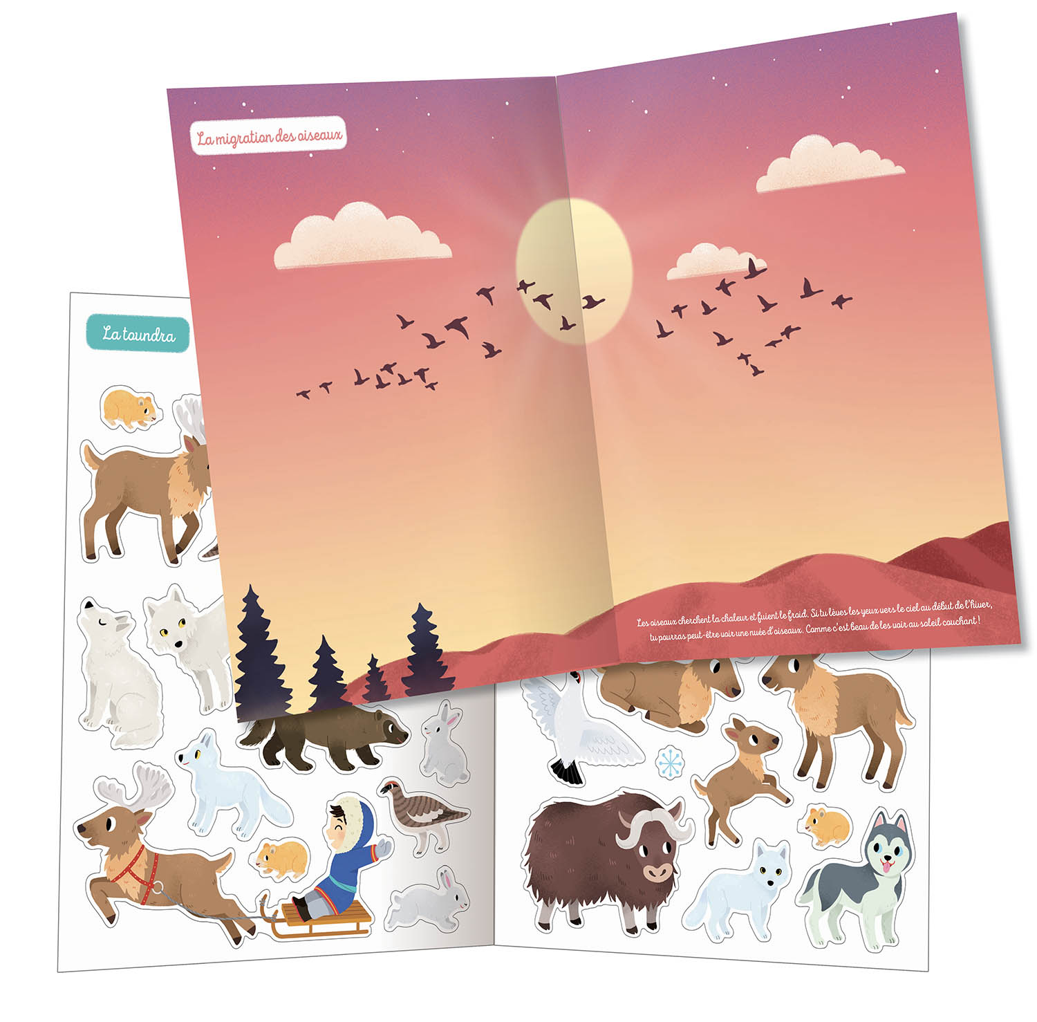 500 Autocollants - En Hiver