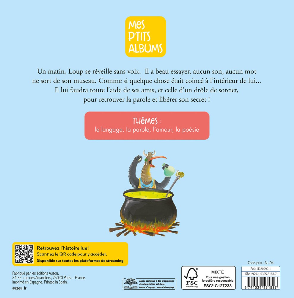 LE LOUP QUI AVAIT PERDU SA LANGUE