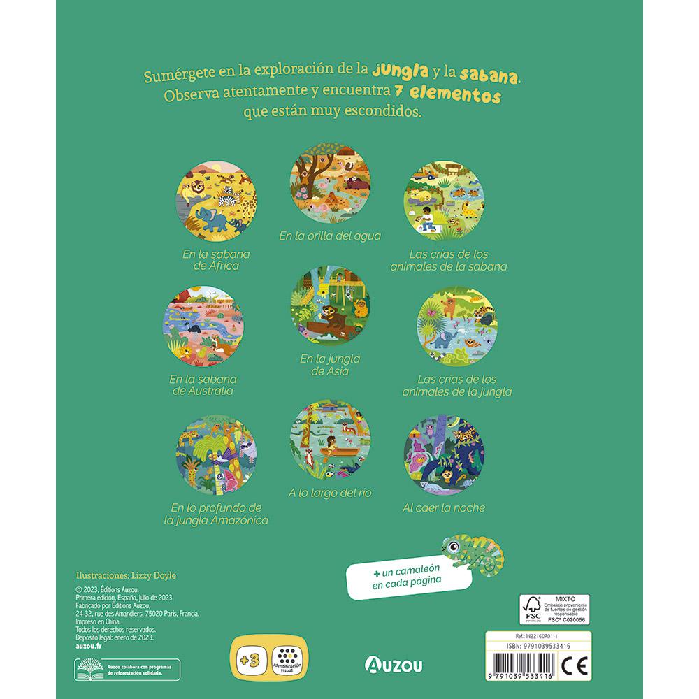 Busca Y Encuentra Para Los Más Pequeños. La Jungla Y La Sabana.