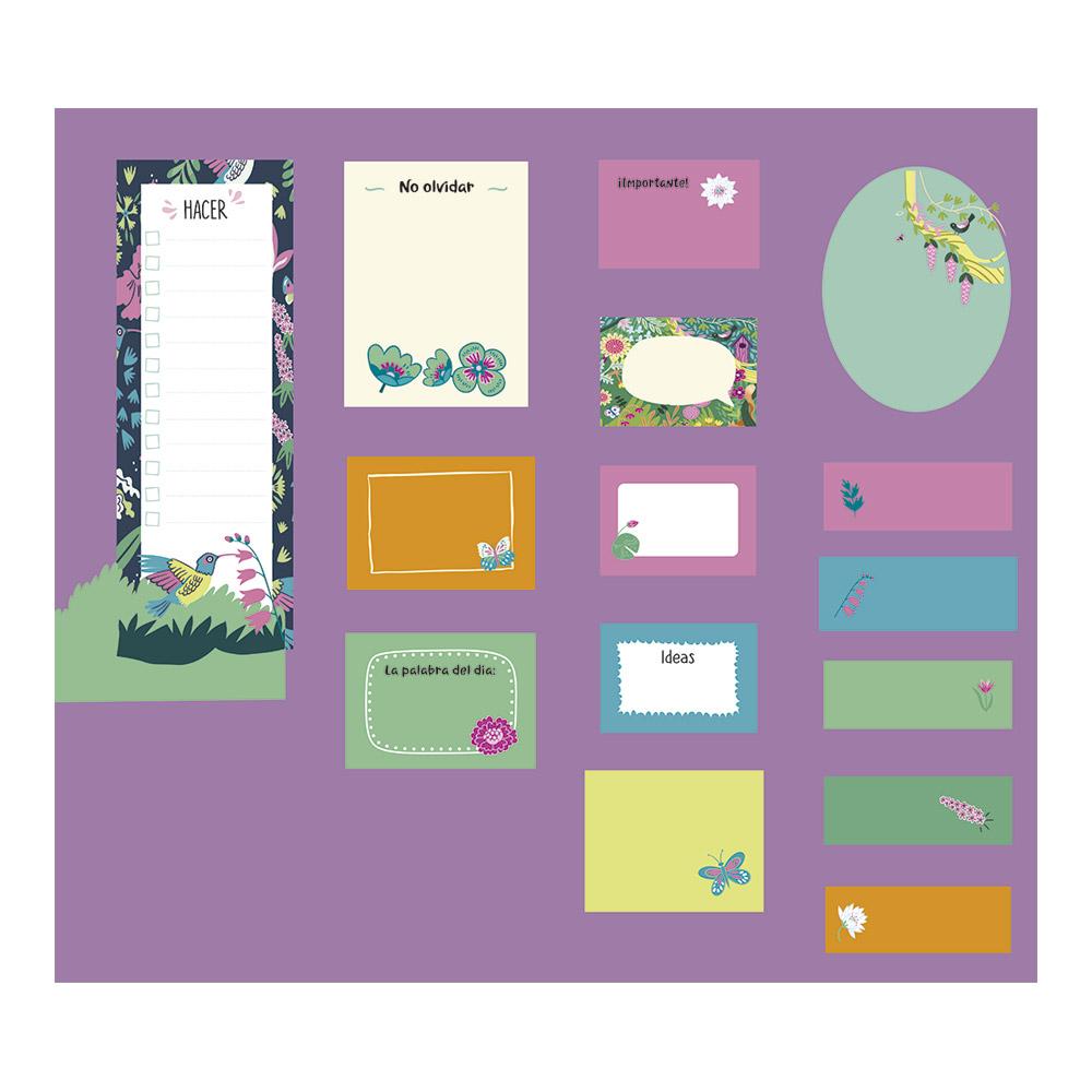 Mi Cuaderno De Notas Adhesivas Jardín Secreto