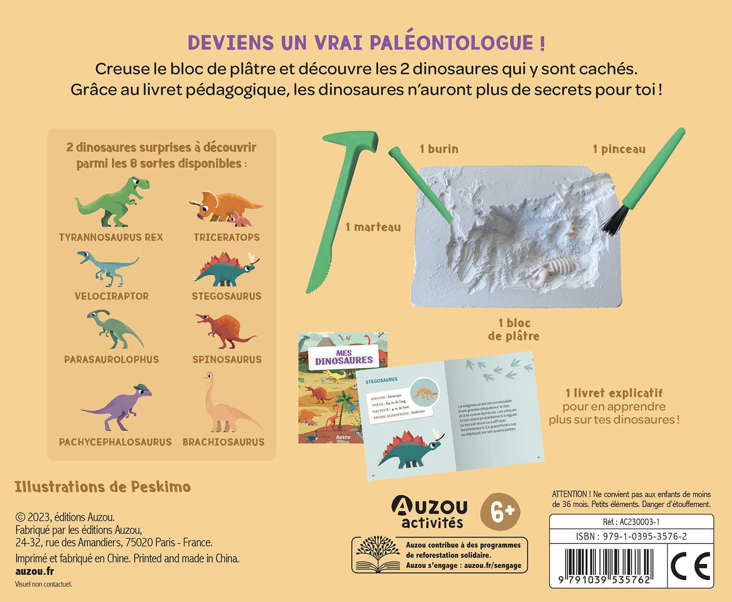 Mes 2 dinosaures à déterrer NE