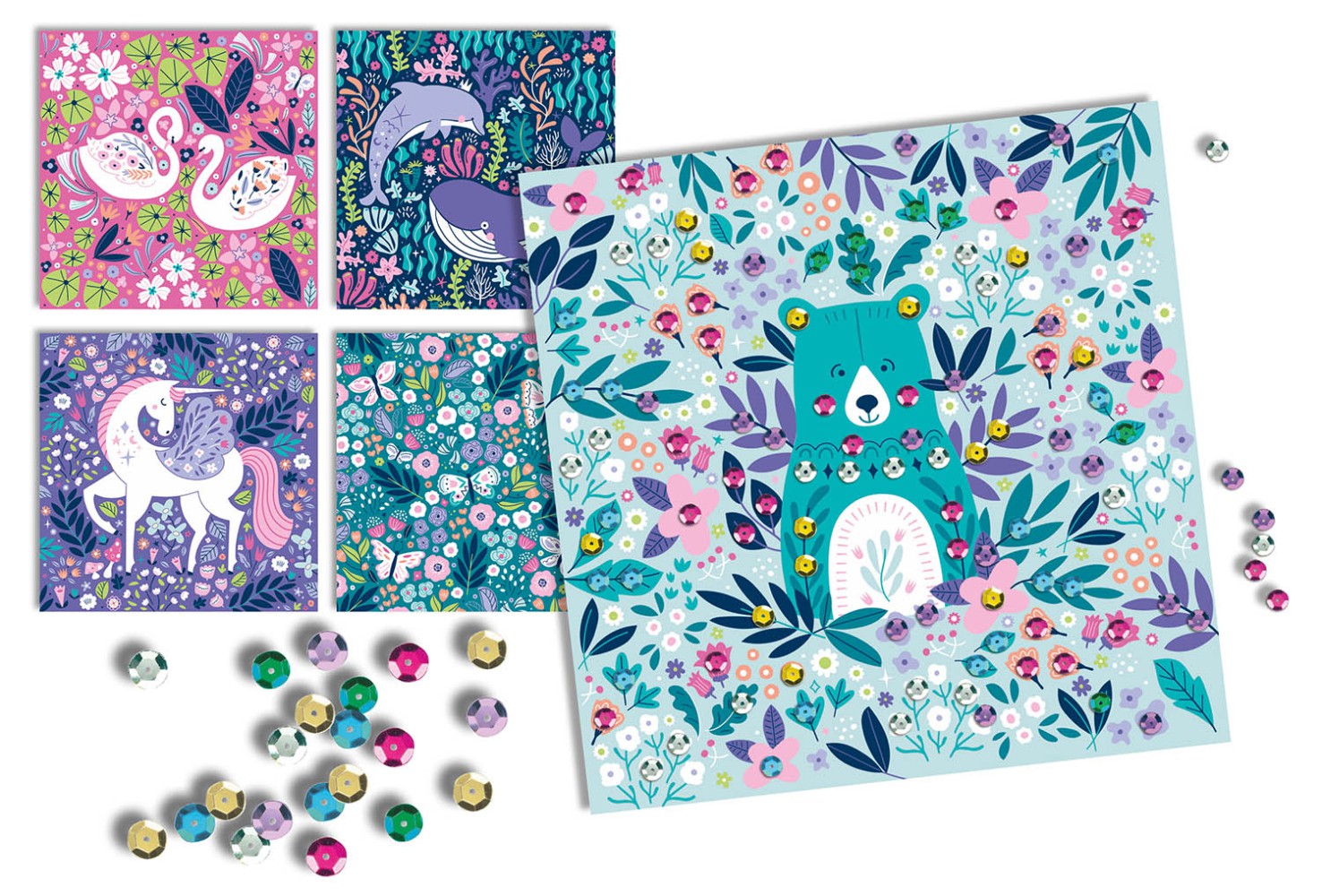 100% créa : Mes magnifiques tableaux à sequins