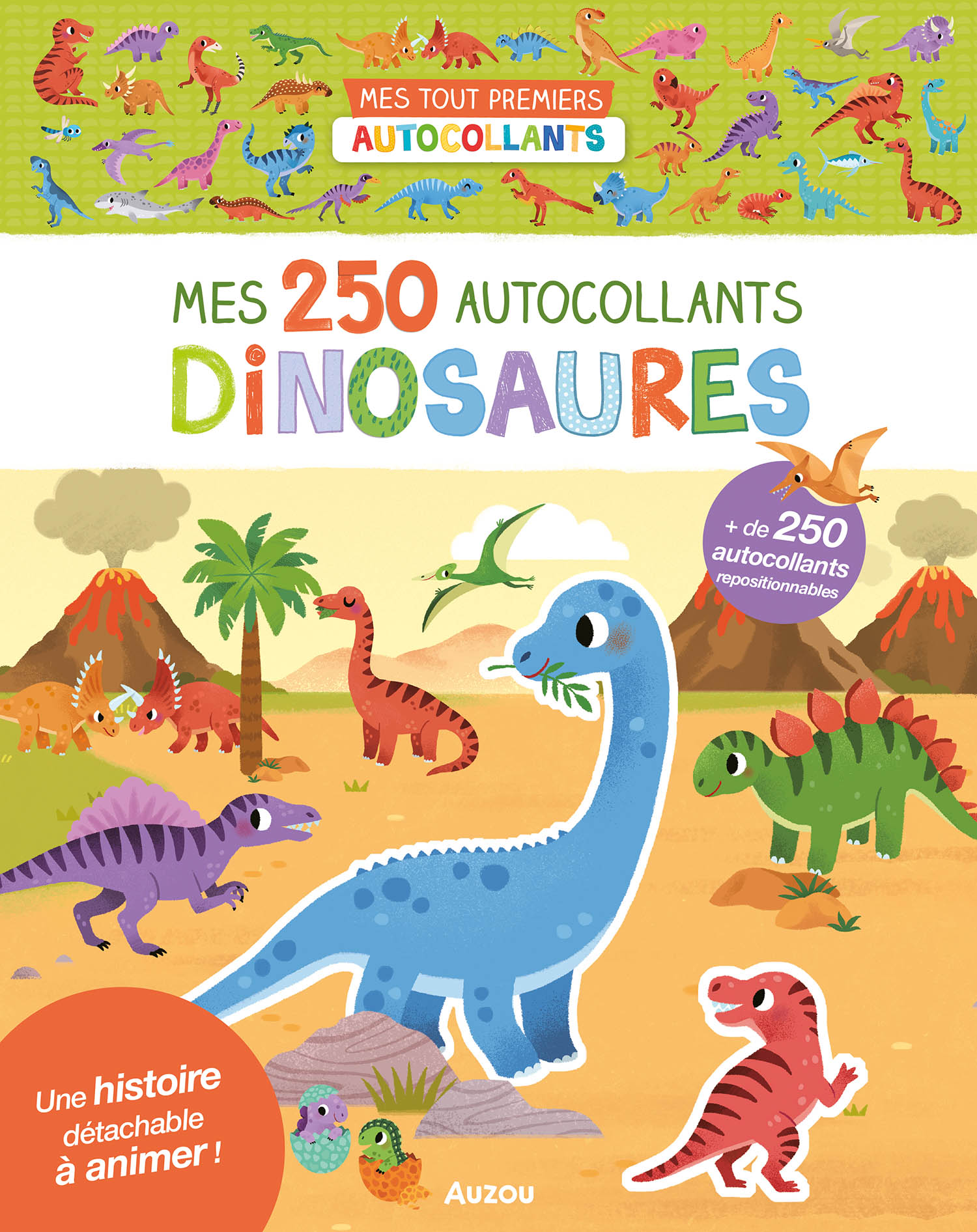 250 Autocollants - Dinosaures