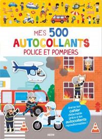 500 autocollants - police et pompiers