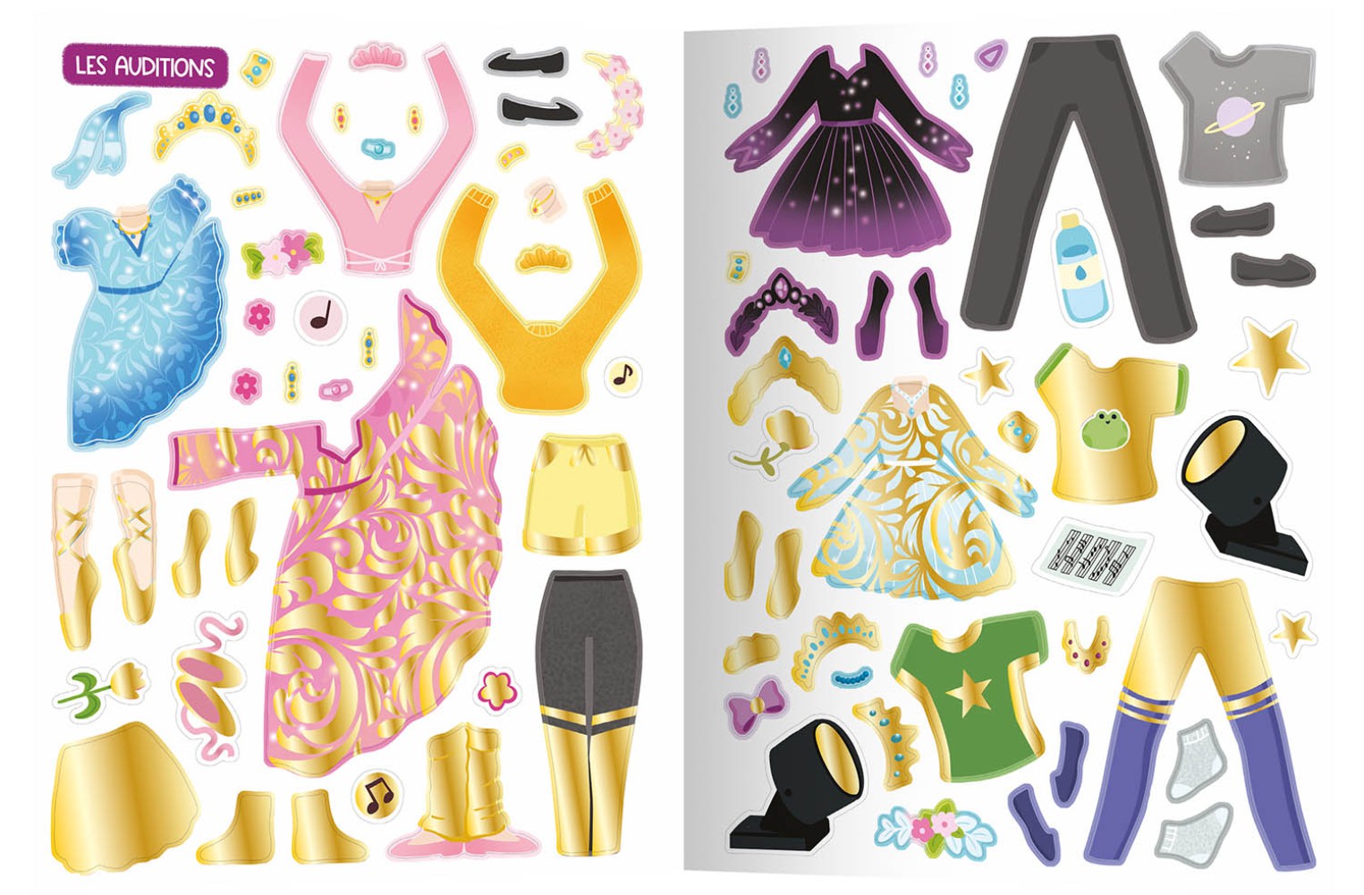 500 Autocollants Créatifs : Jolies Danseuses