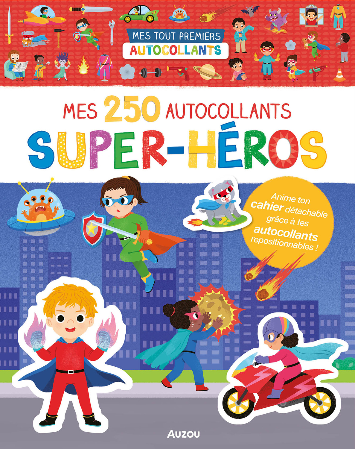 250 Autocollants - Super-Héros