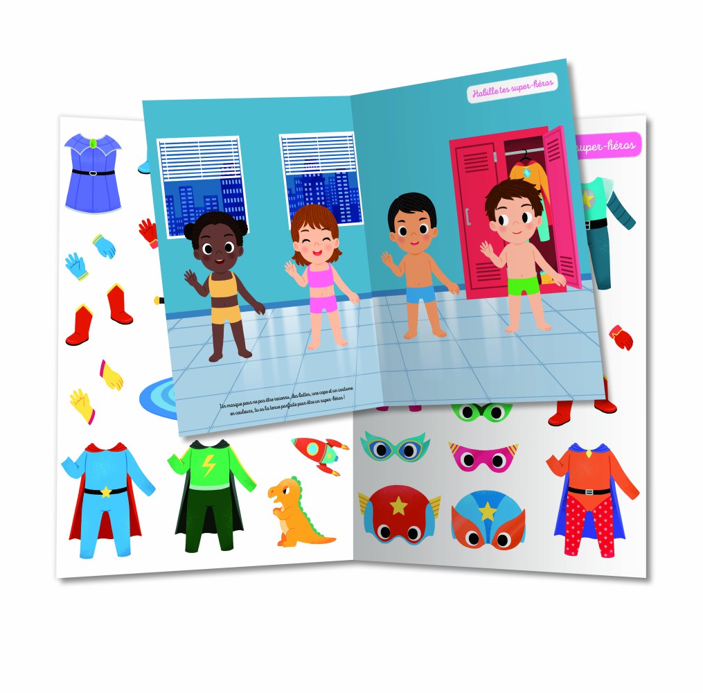 250 Autocollants - Super-Héros