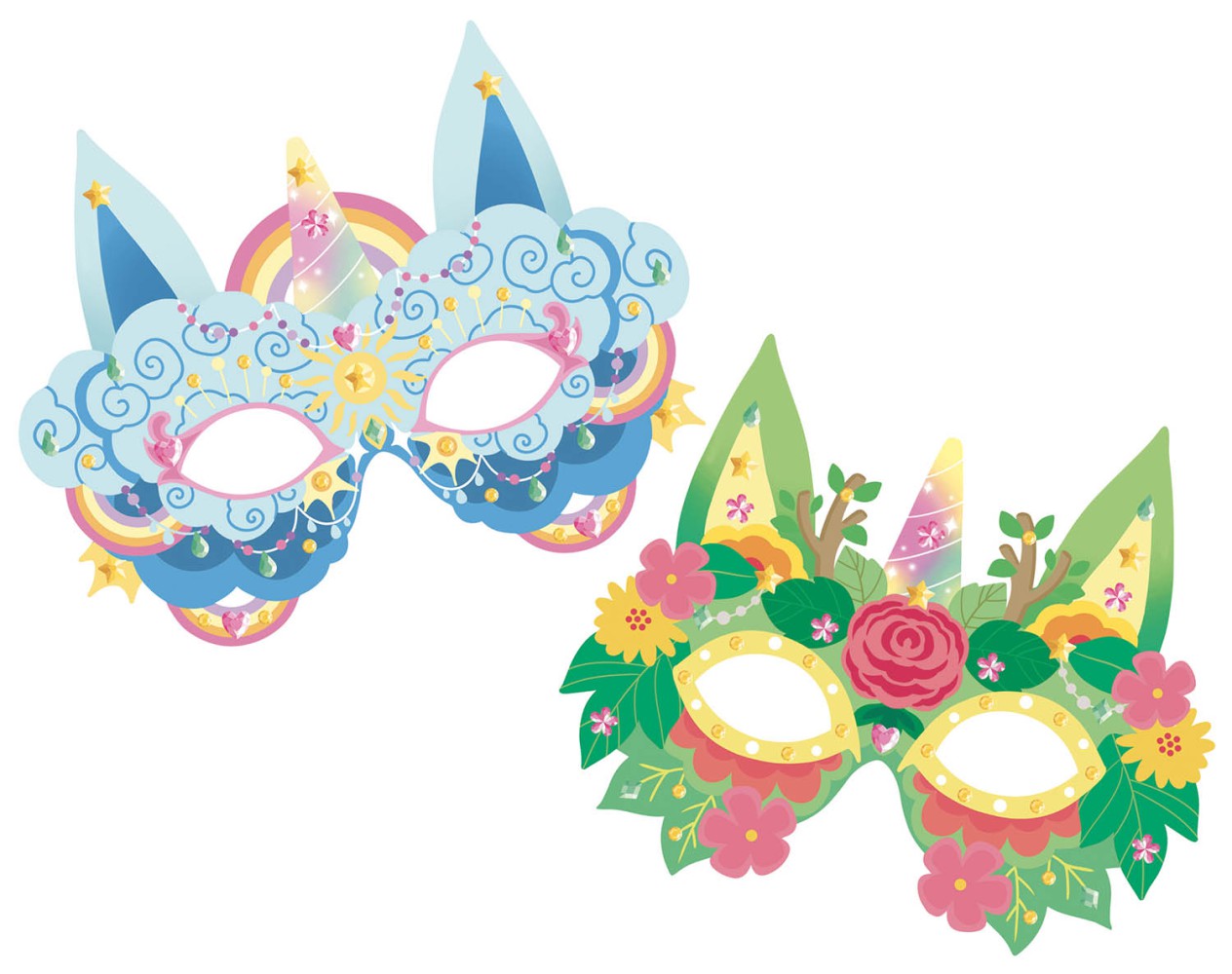 Mes masques de licornes