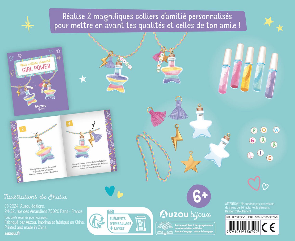 Mes Jolis Bijoux - Mes Colliers D'amitié Girl Power Mes Jolis Bijoux - Mes Colliers D'amitié Girl Power