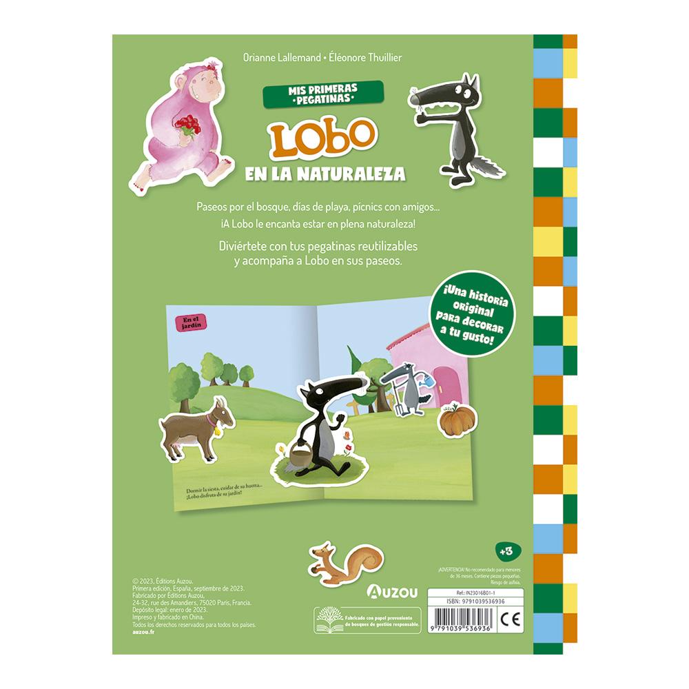Mis Primeras Pegatinas - Lobo - En La Naturaleza.