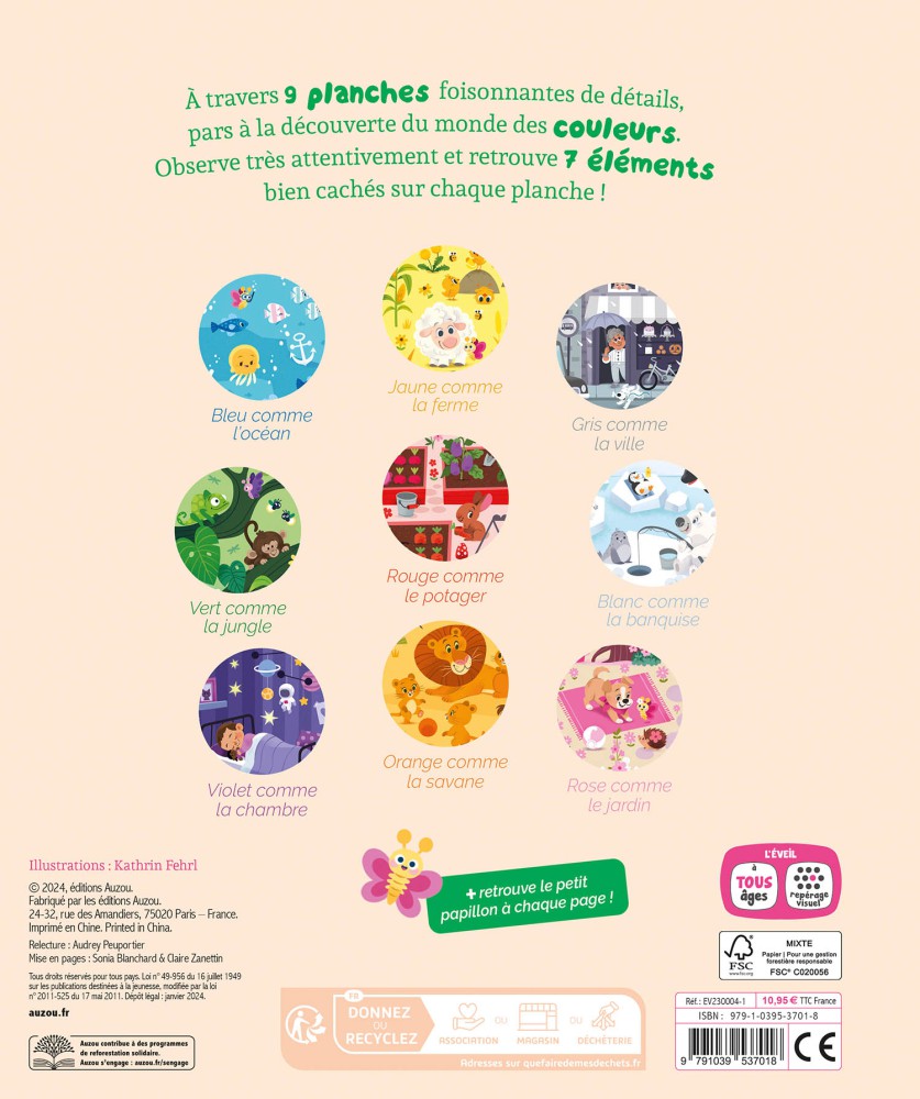 LES COULEURS - CHERCHE ET TROUVE DES TOUT-PETITS 