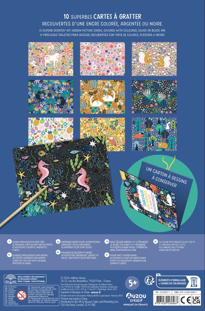 Mon cahier créa - Mes tableaux enchantés à gratter