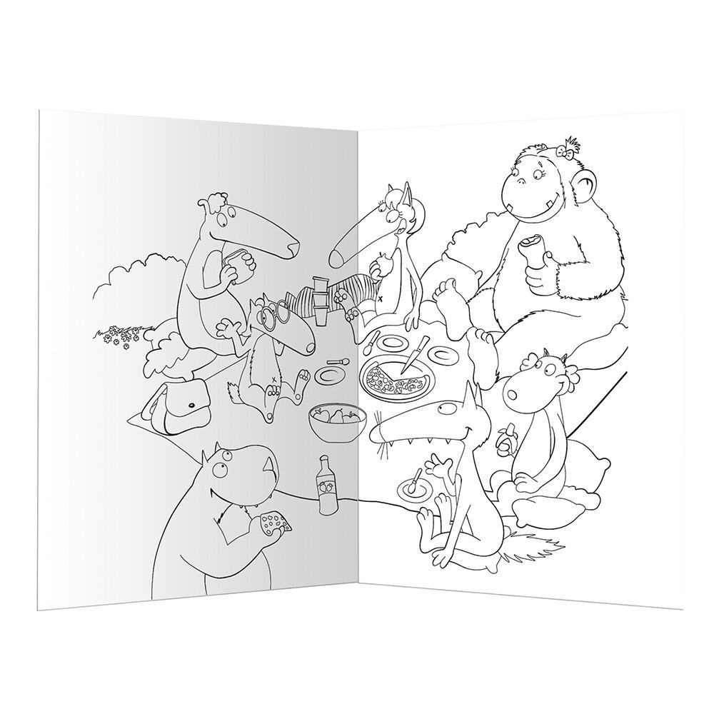 Mi Cuaderno Para Colorear A Lobo