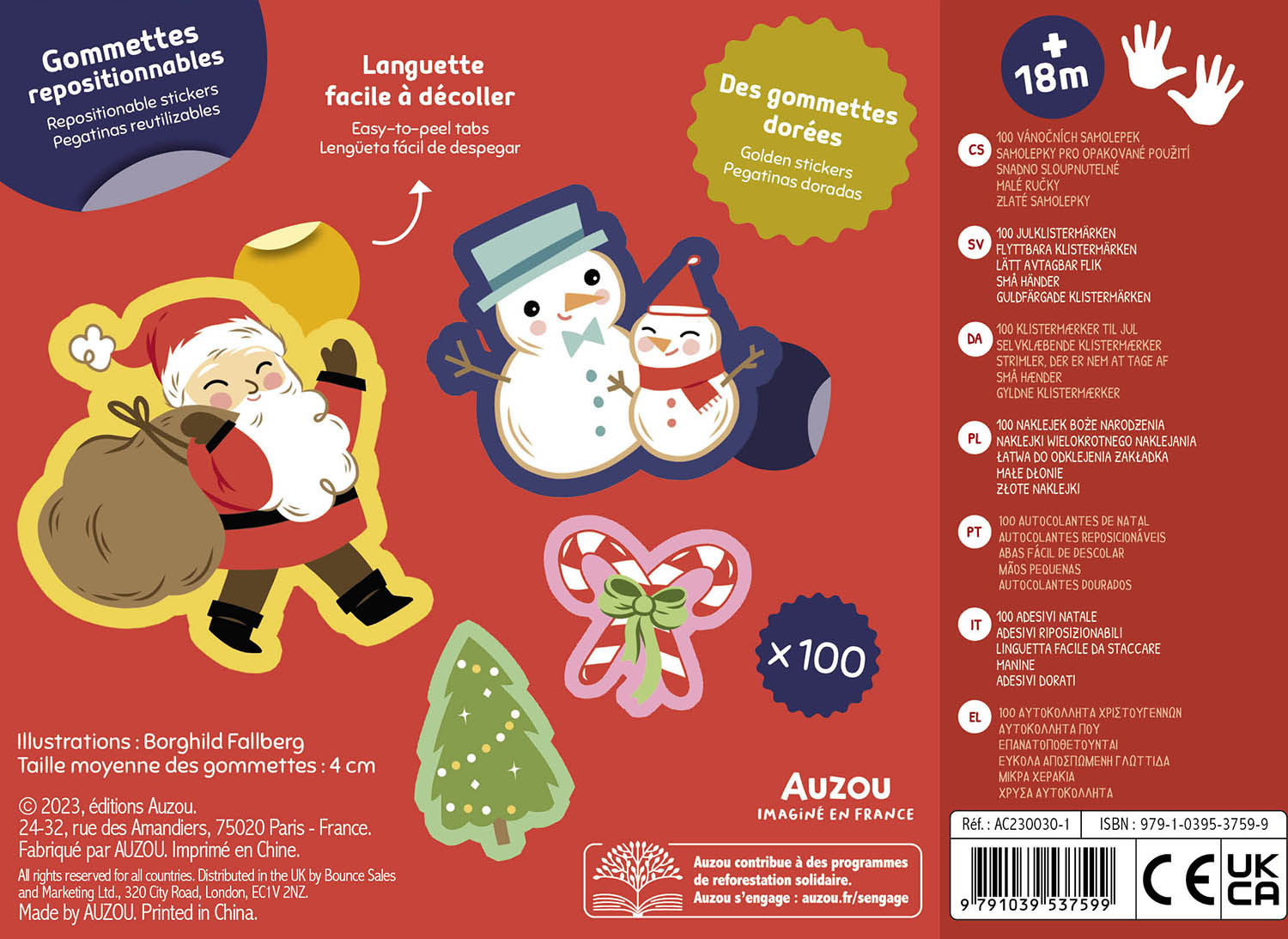 100 Gommettes - Noël