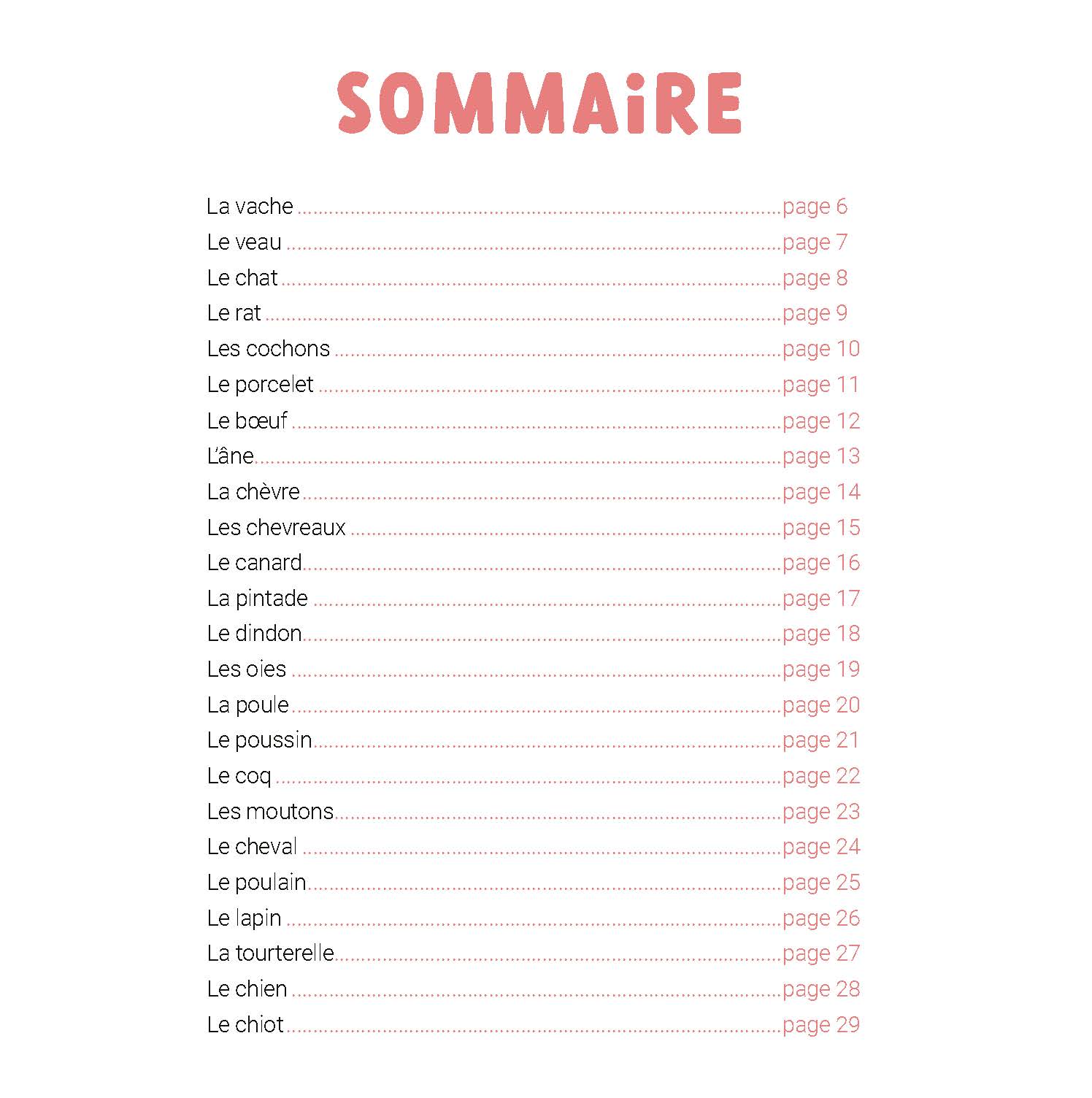 Les Animaux De La Ferme