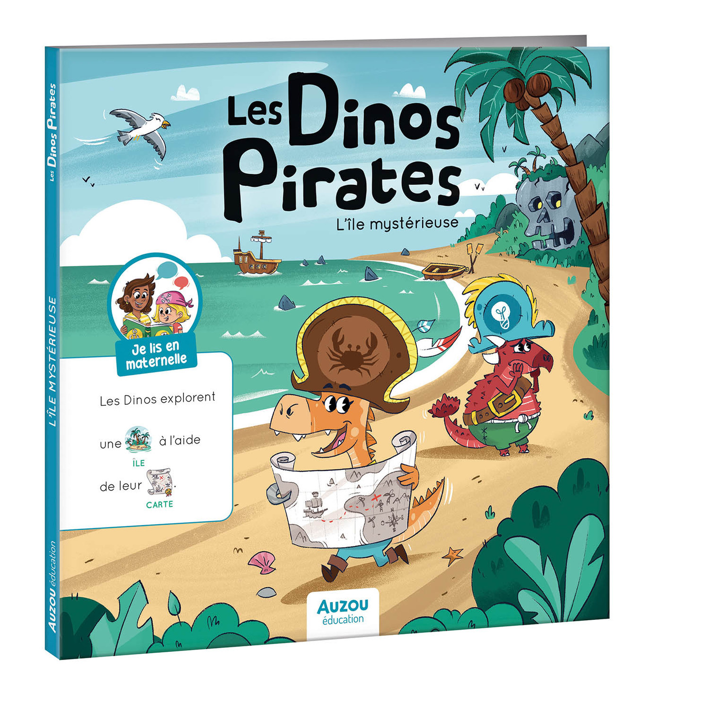 JE LIS EN MATERNELLE - LES DINOS PIRATES ET L