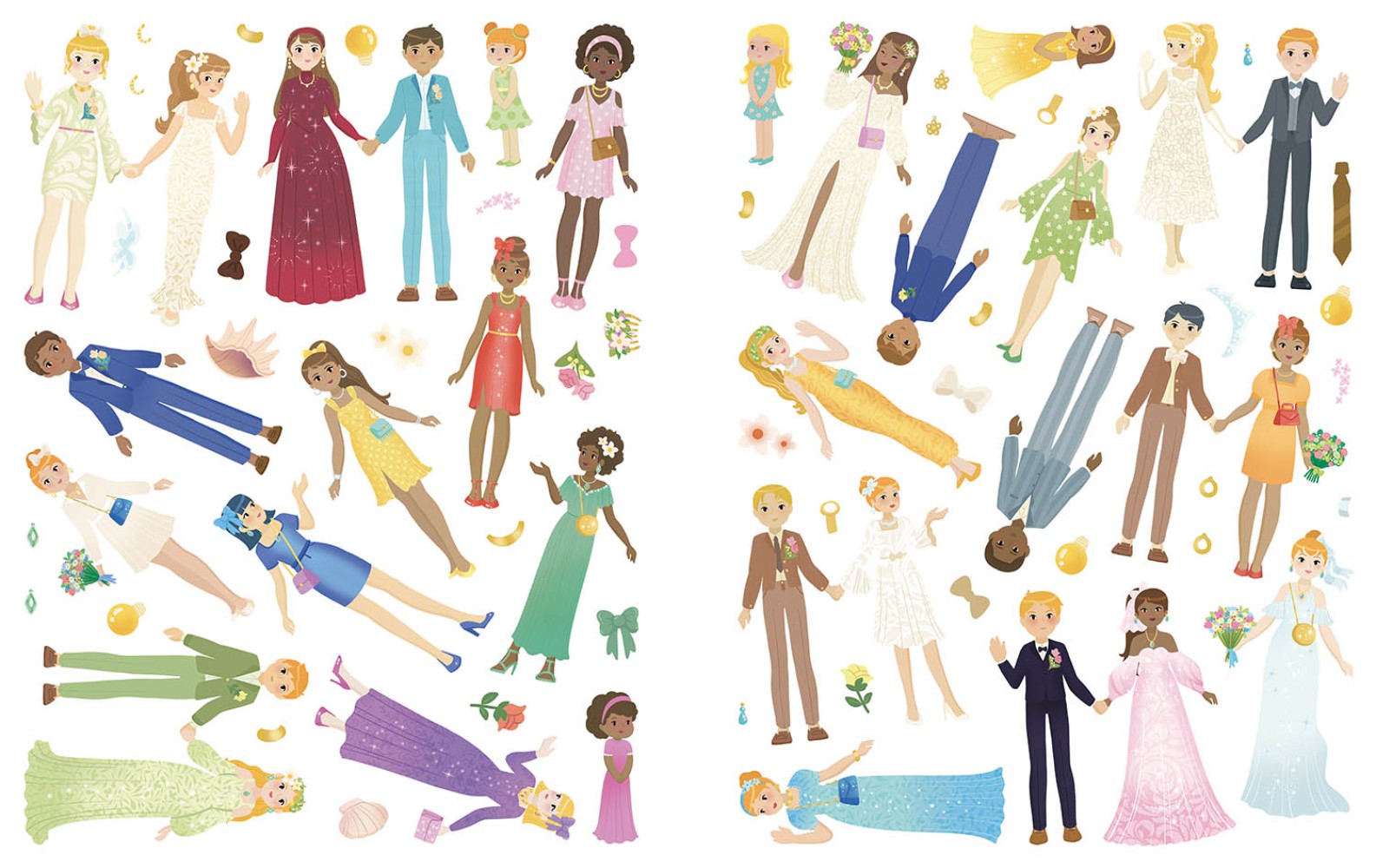 500 Autocollants Créatifs - Mariages De Rêve