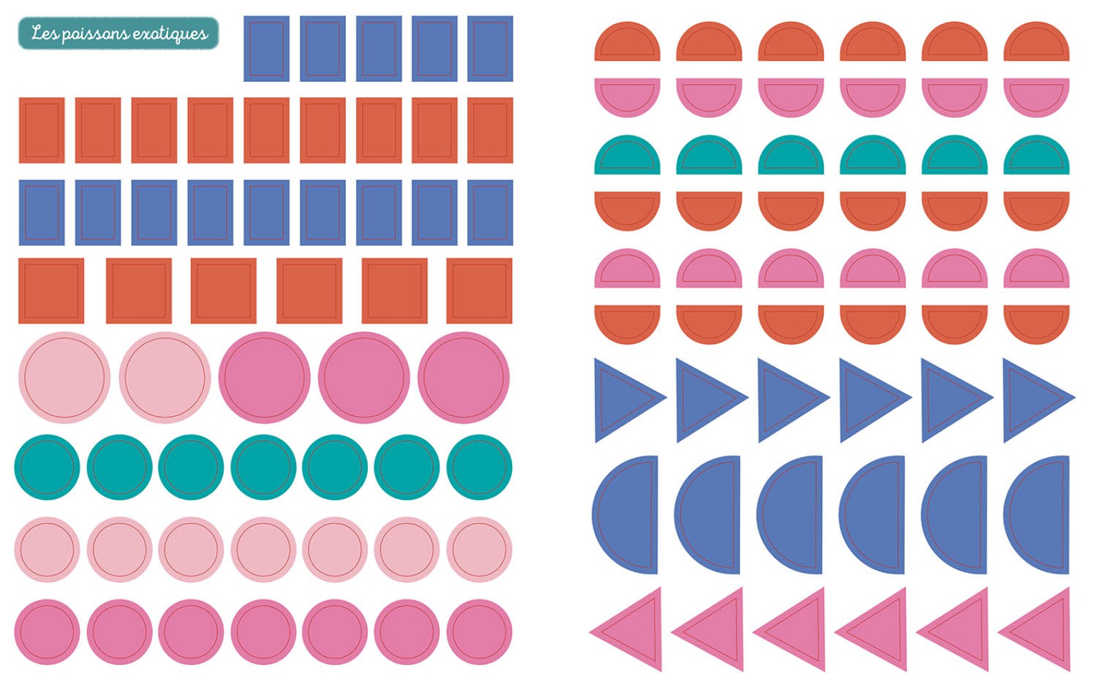 1000 PREMIERES GOMMETTES FORMES - OCEAN