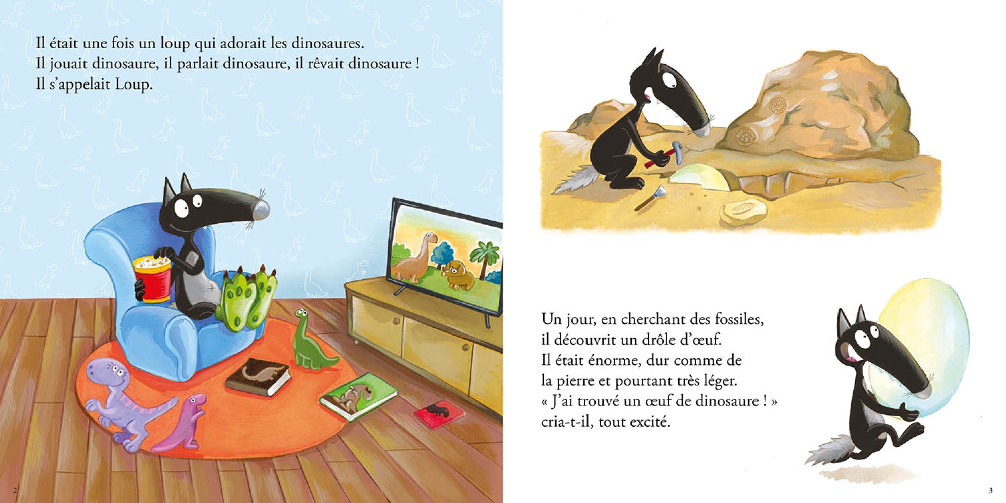 LE LOUP QUI ADORAIT LES DINOSAURES LE LOUP QUI ADORAIT LES DINOSAURES