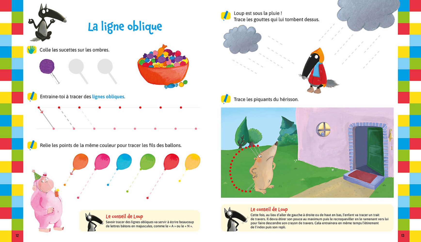 Je Me Prépare À L'écriture Avec Loup - Les Tracés Et Les Formes