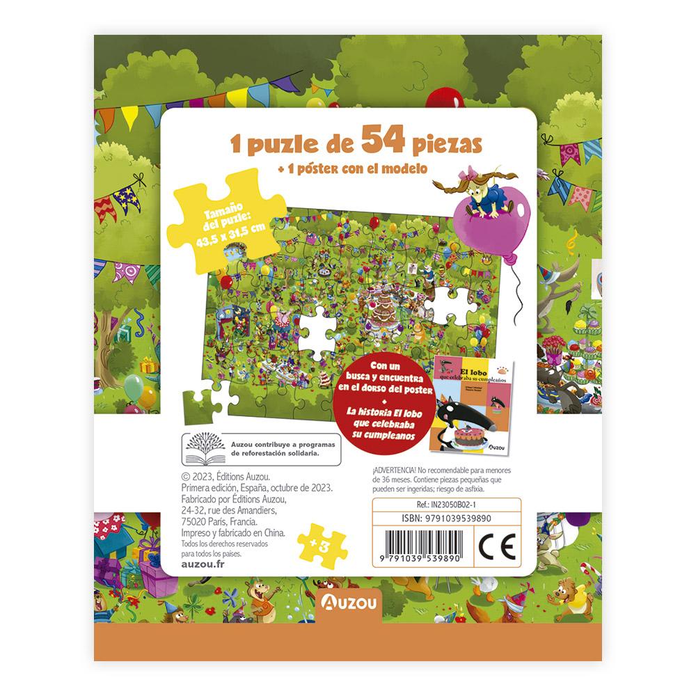 Mi Puzle Lobo Busca Y Encuentra: El Lobo Que Celebraba Su Cumpleaños