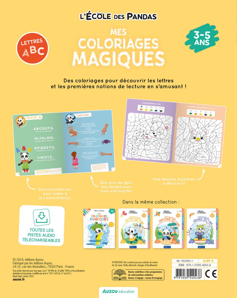 Mes Coloriages Magiques : Les Lettres