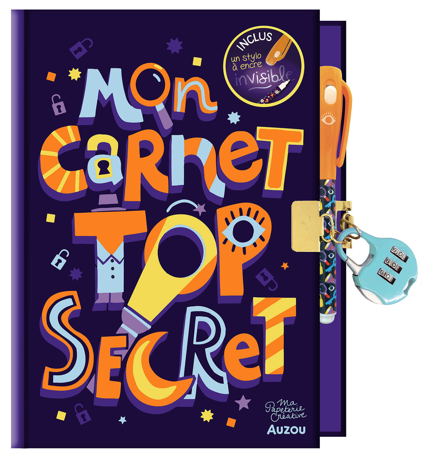 Carnet secret cadenas à code Carnet secret cadenas à code