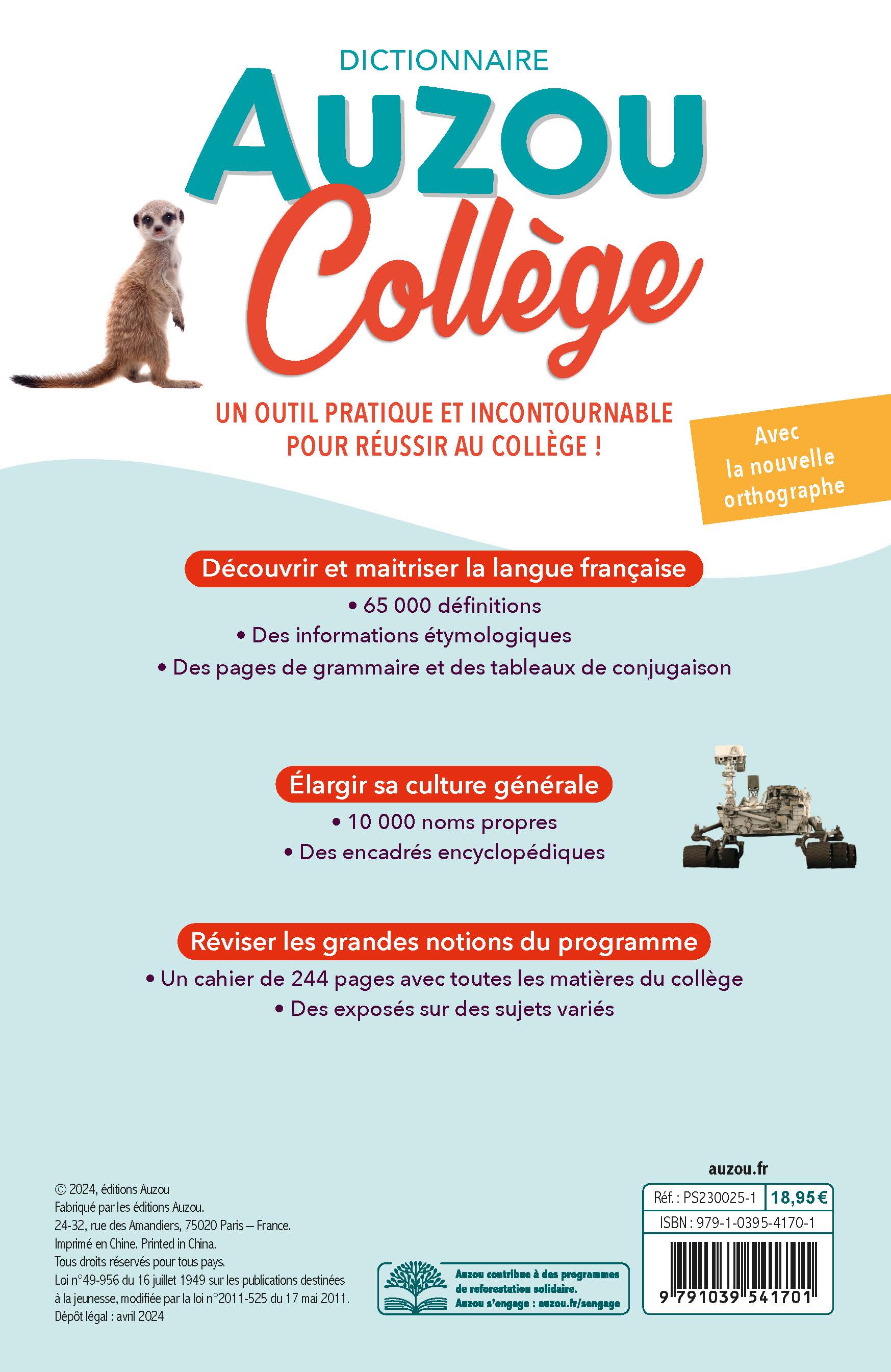 DICTIONNAIRE AUZOU COLLEGE DICTIONNAIRE AUZOU COLLEGE