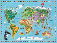 Mon poster géant Loup - La carte du monde Mon poster géant Loup - La carte du monde