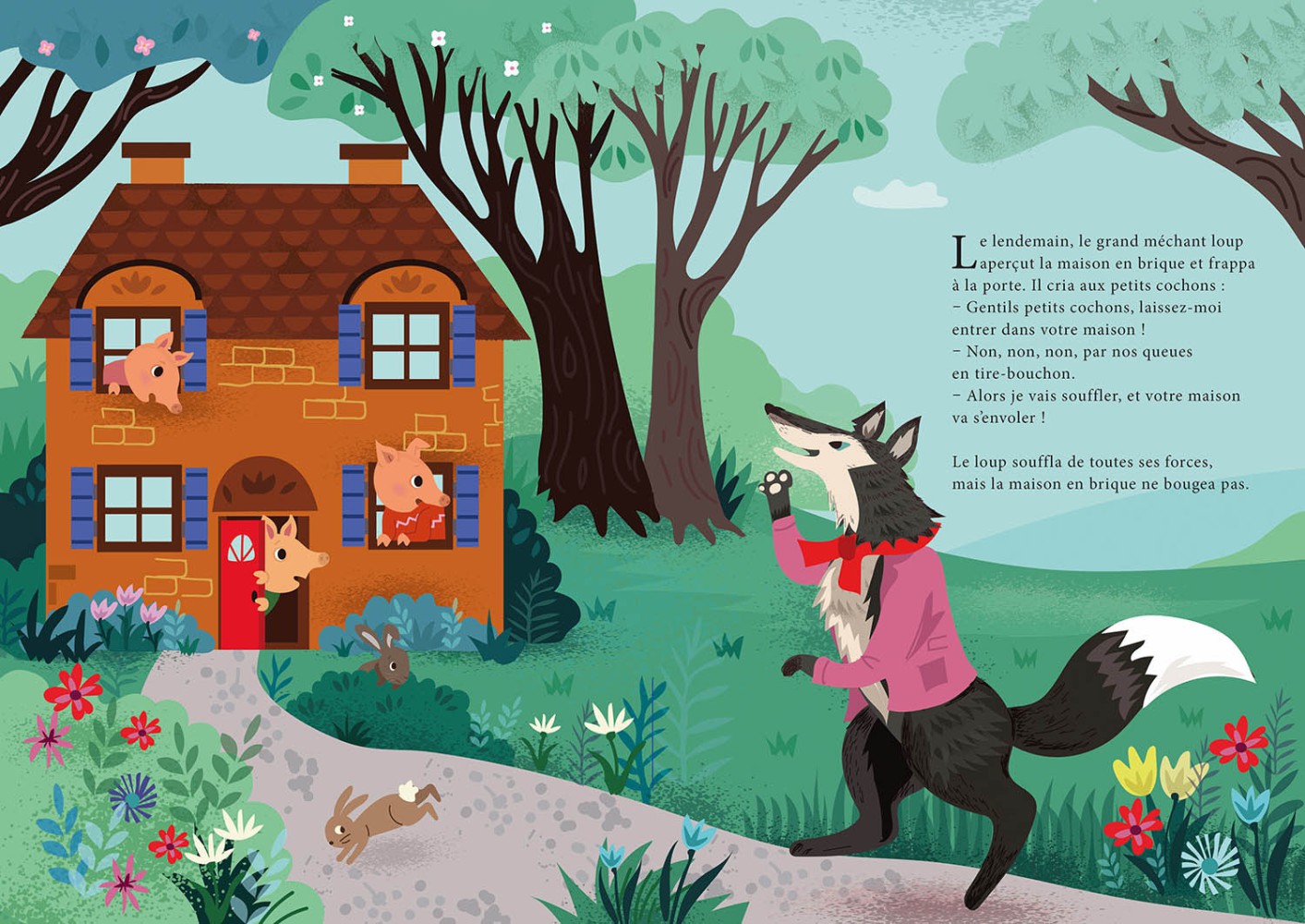 Les trois petits cochons - livre projecteur