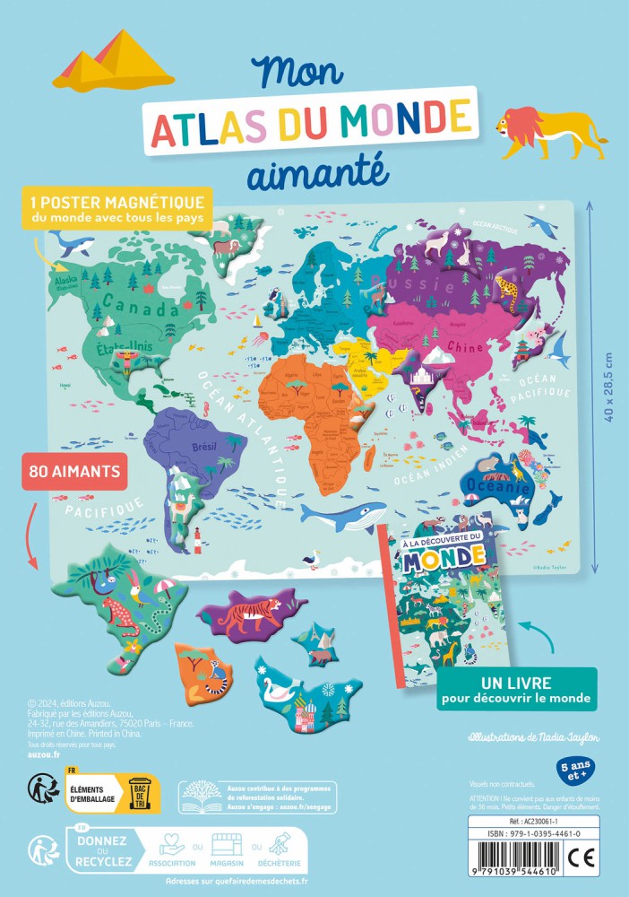 Mon Atlas du monde aimanté Mon Atlas du monde aimanté