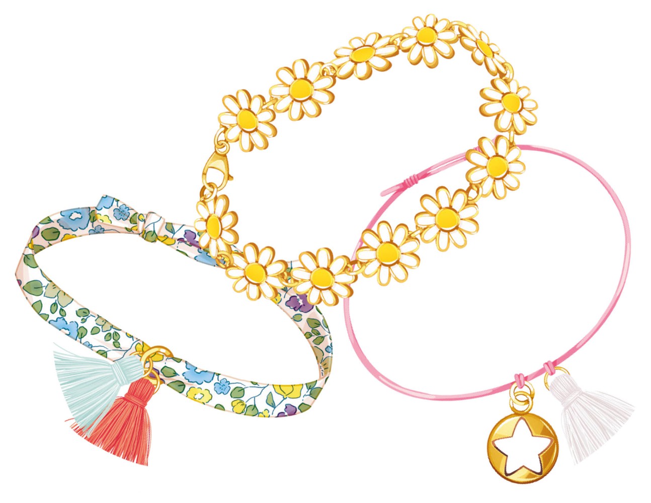 NE MON ACCUMULATION DE BRACELETS BOHEMES 