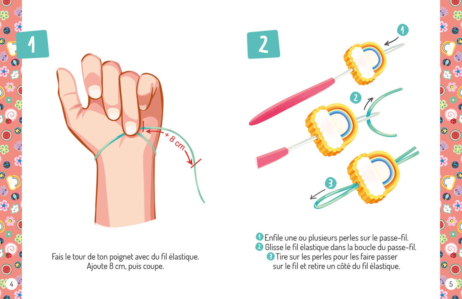 Mes premiers bijoux arc-en-ciel