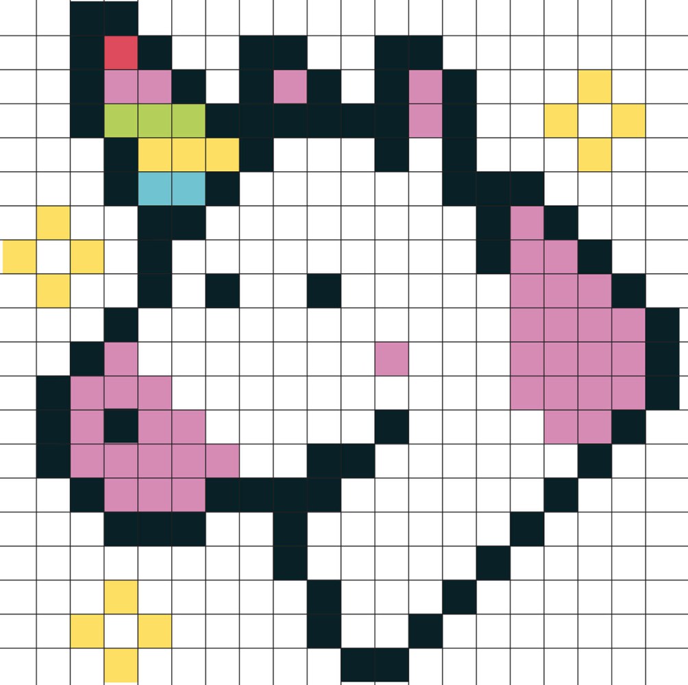 Jeu magnétique - Pixel kawaii Jeu magnétique - Pixel kawaii
