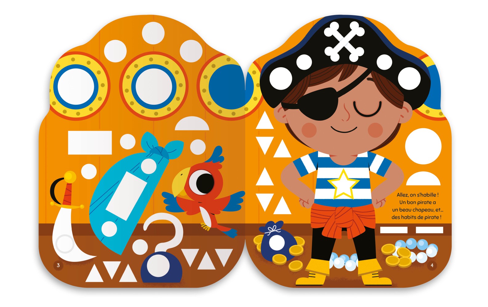 Gommettes formes - Pirates