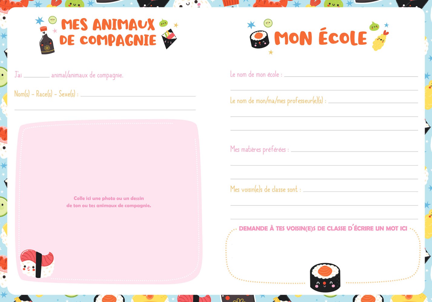 Carnet secret Kawaii