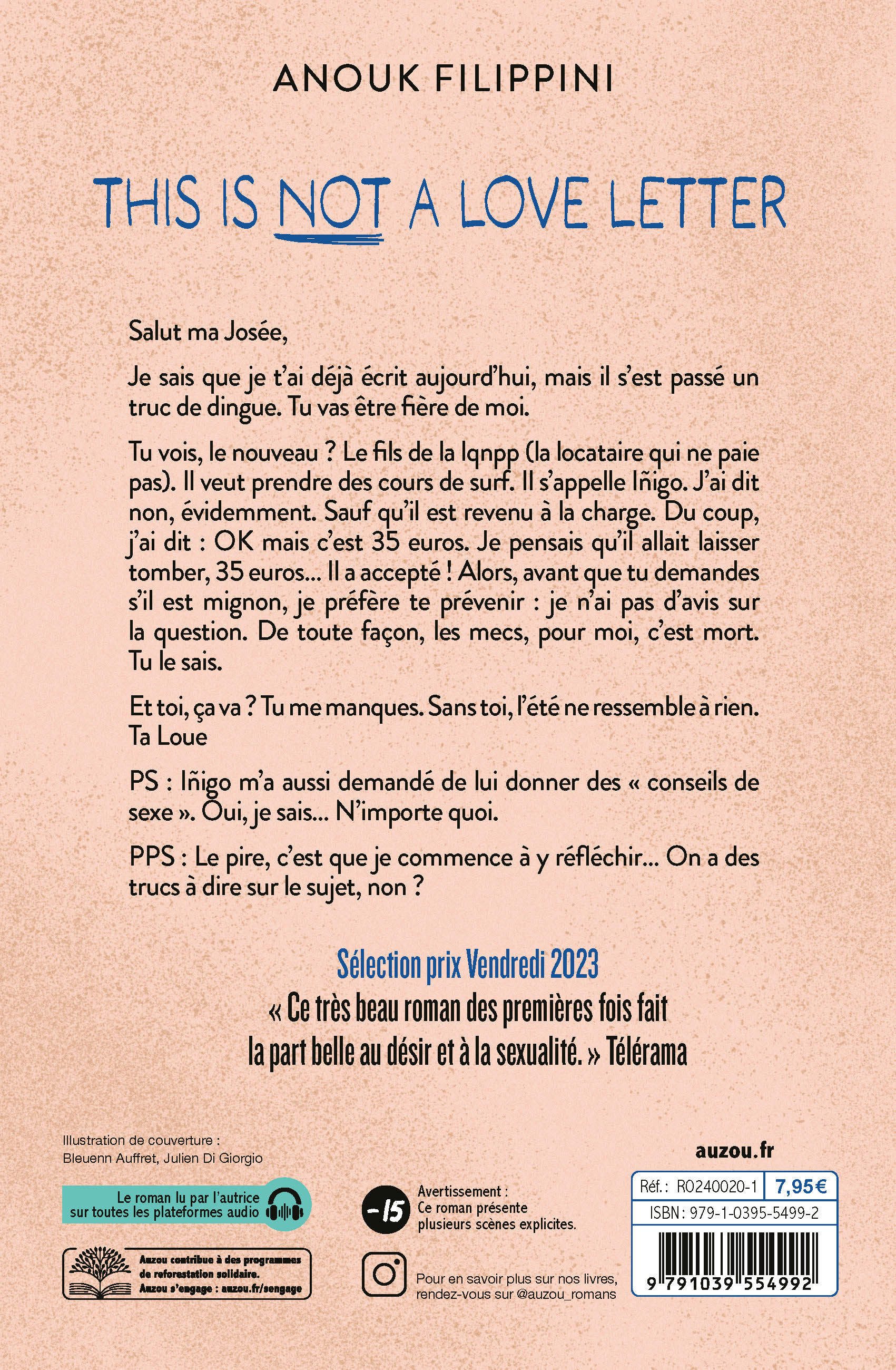 THIS IS NOT A LOVE LETTER - LES 10 REGLES DU SEXE ET DU SURF - POCHE