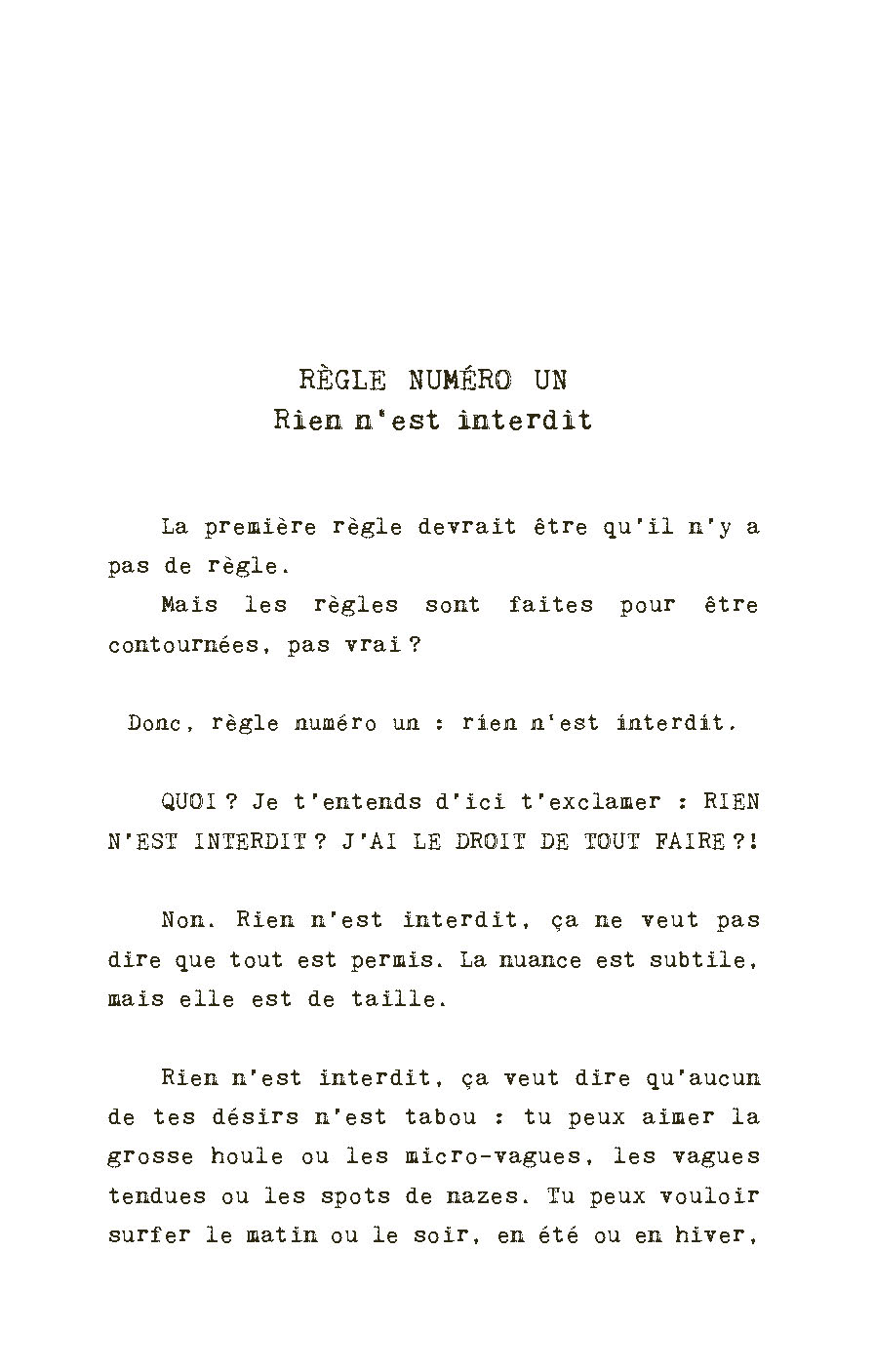 THIS IS NOT A LOVE LETTER - LES 10 REGLES DU SEXE ET DU SURF - POCHE