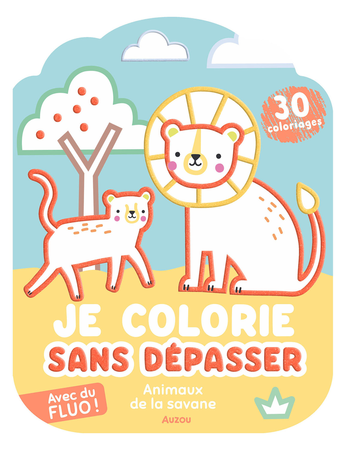 JE COLORIE SANS DEPASSER - ANIMAUX DE LA SAVANE