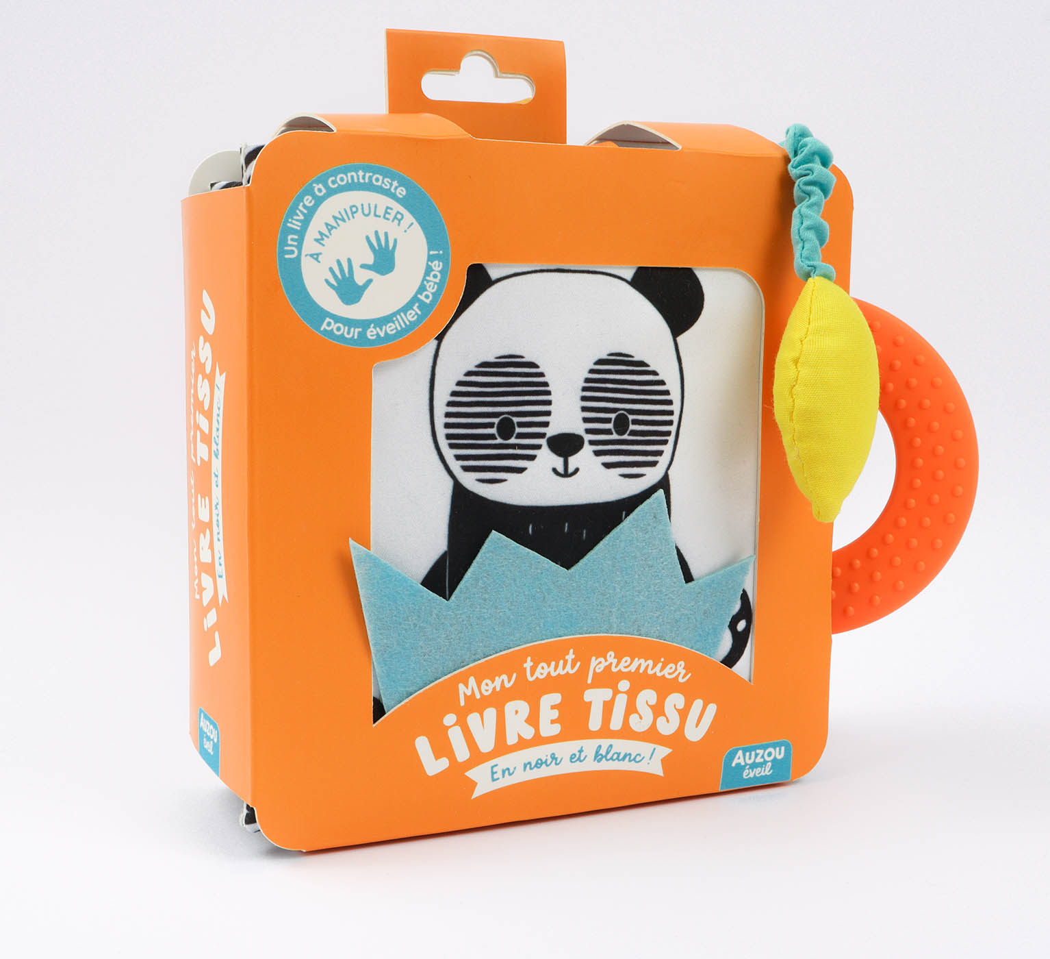 MON TOUT PREMIER LIVRE TISSU - EN NOIR ET BLANC !