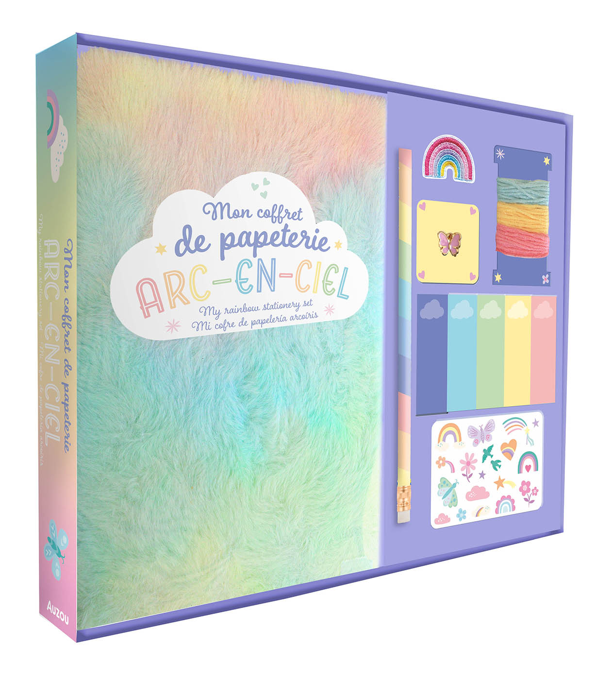 Mon Coffret Papeterie Arc-En-Ciel