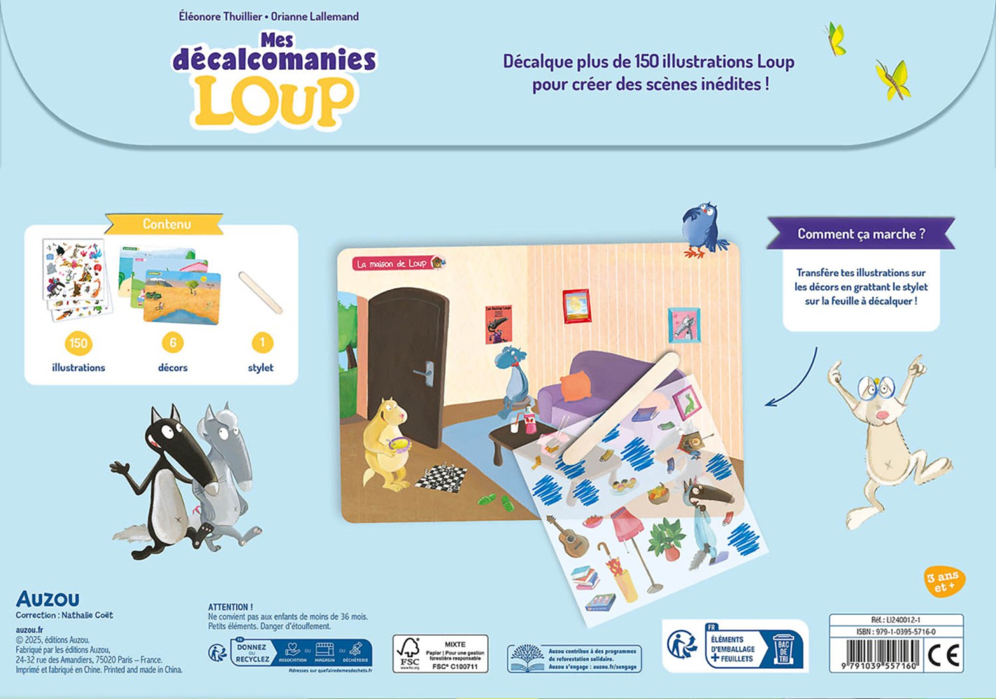 Mes décalcomanies Loup Mes décalcomanies Loup