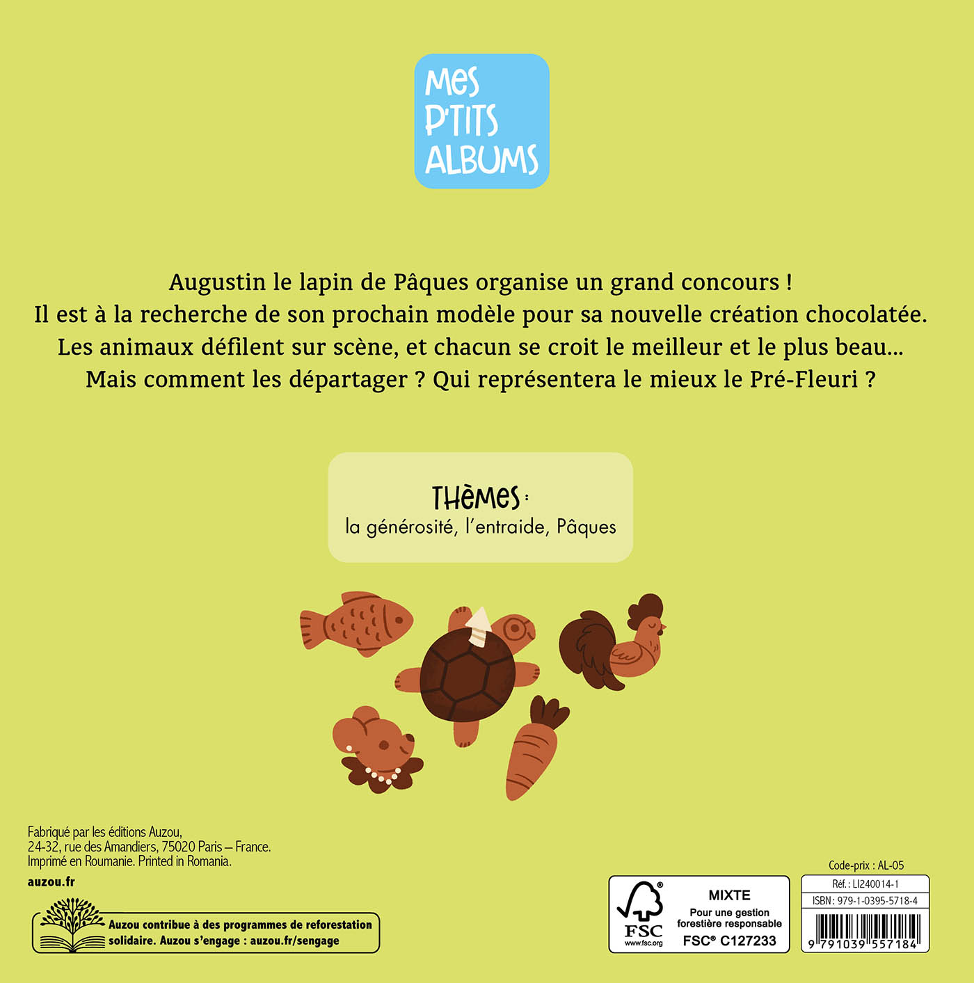 AUGUSTIN ET LE CONCOURS DE PAQUES AUGUSTIN ET LE CONCOURS DE PAQUES