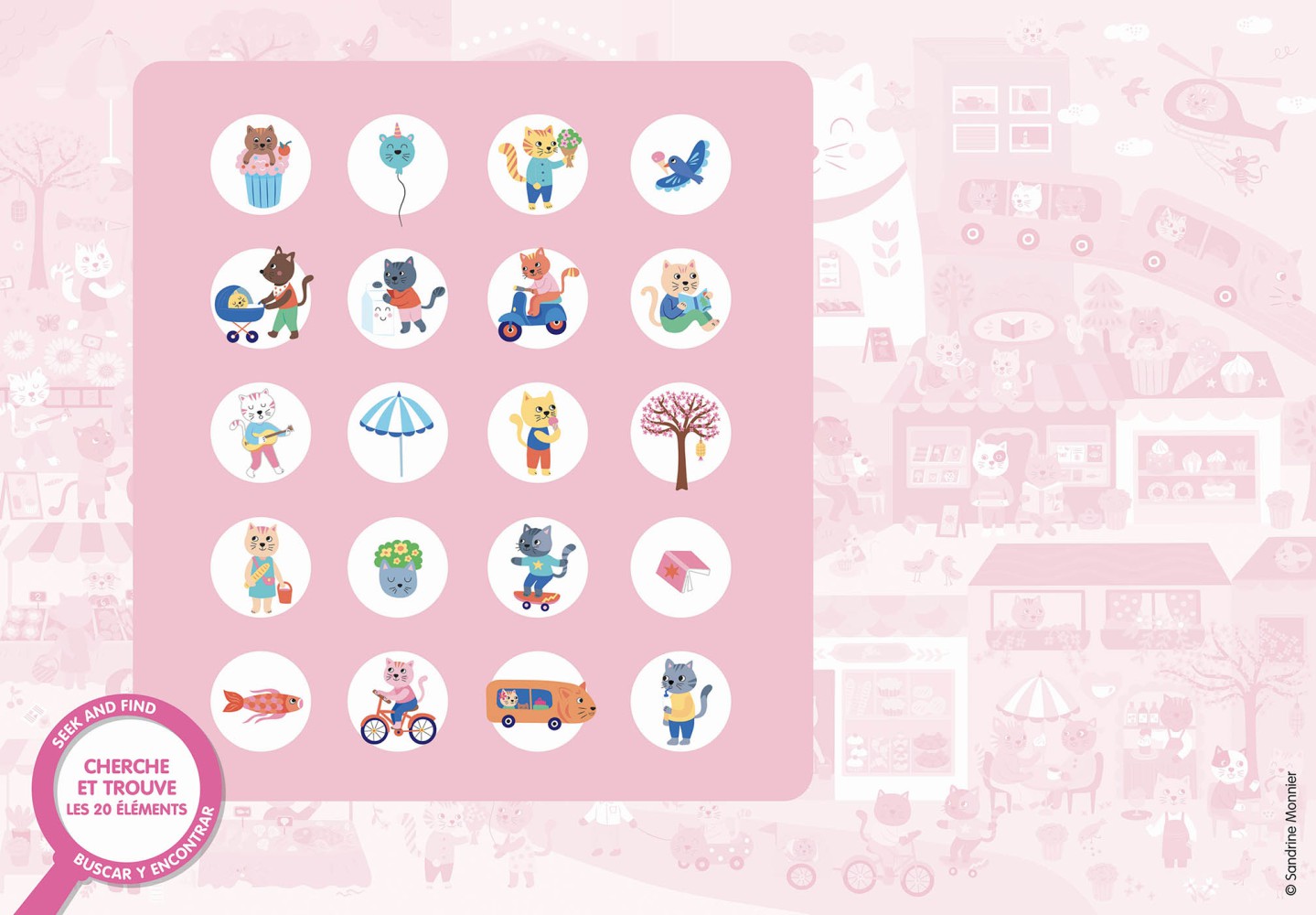 PUZZLE CHERCHE ET TROUVE - KAWAII