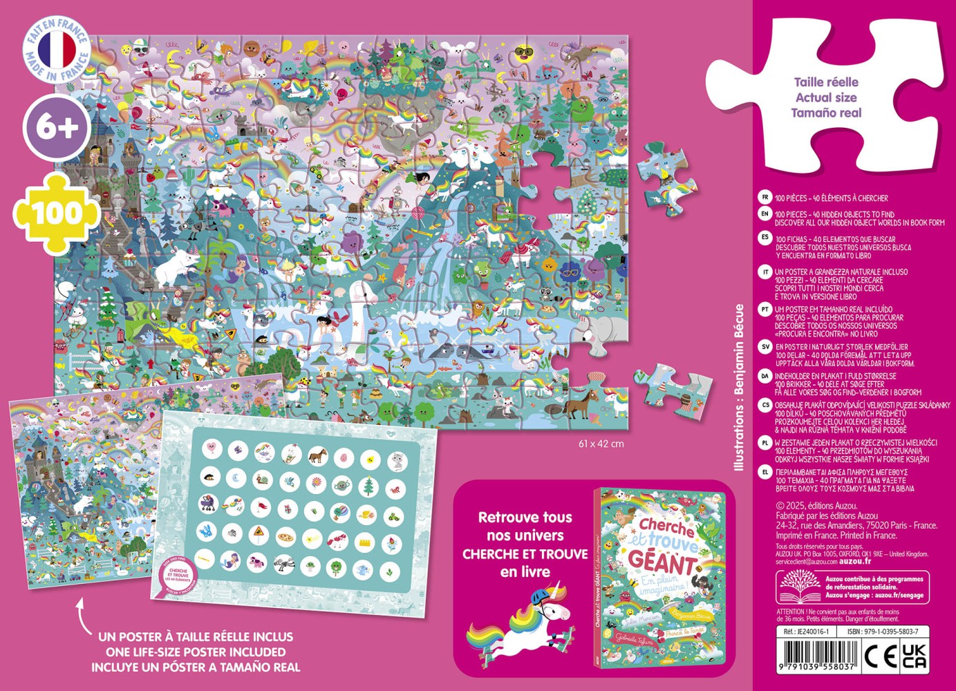 PUZZLE CHERCHE ET TROUVE - LICORNES